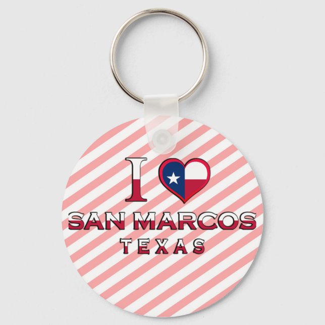 San Marcos, Texas Schlüsselanhänger (Vorderseite)