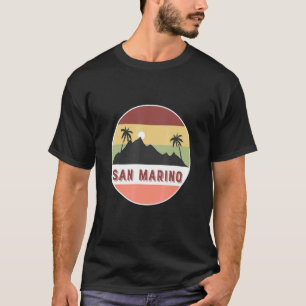 San Marino Berg und Palmen T-Shirt