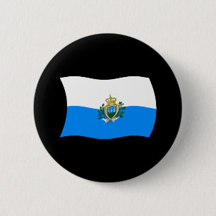 San-Marino-Flagge-Button Button