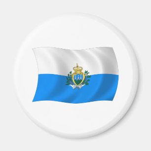 San-Marino-Flagge-Magnet Magnet