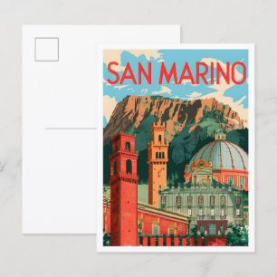 San Marino Kunst, Dichtung und Musik Postkarte