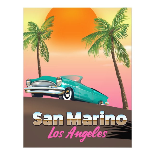 San Marino Los Angeles Fotodruck (Vorne)