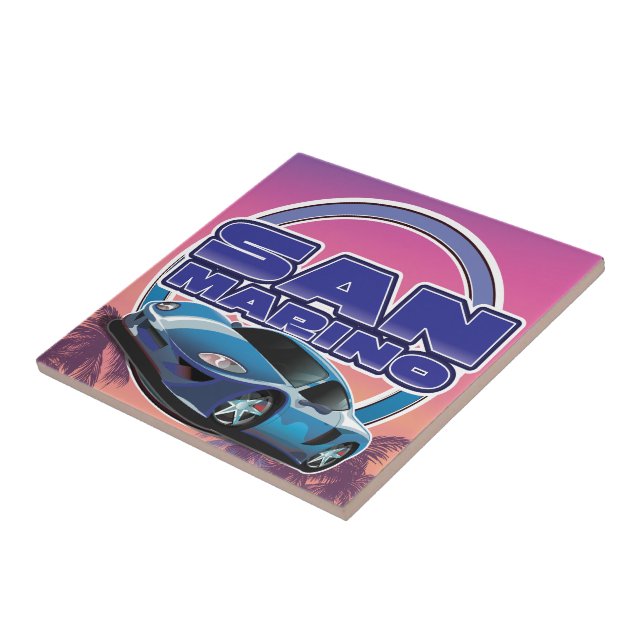 San Marino Sportplakat Fliese (Seite)