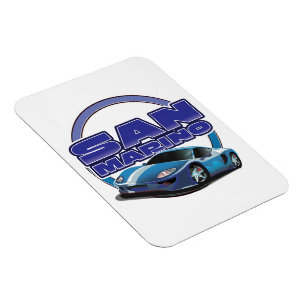 San-Marino-Sportwagen Magnet