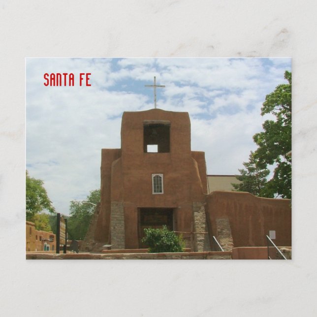 San Miguel Chapel Postkarte (Vorderseite)