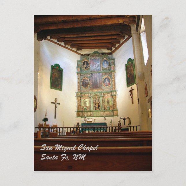 San Miguel Chapel Postkarte (Vorderseite)