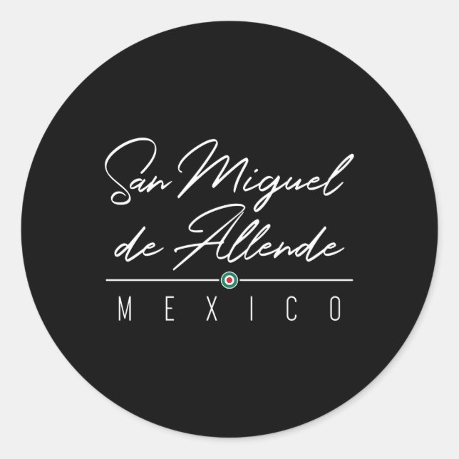 San Miguel de Allende für Runder Aufkleber (Vorderseite)