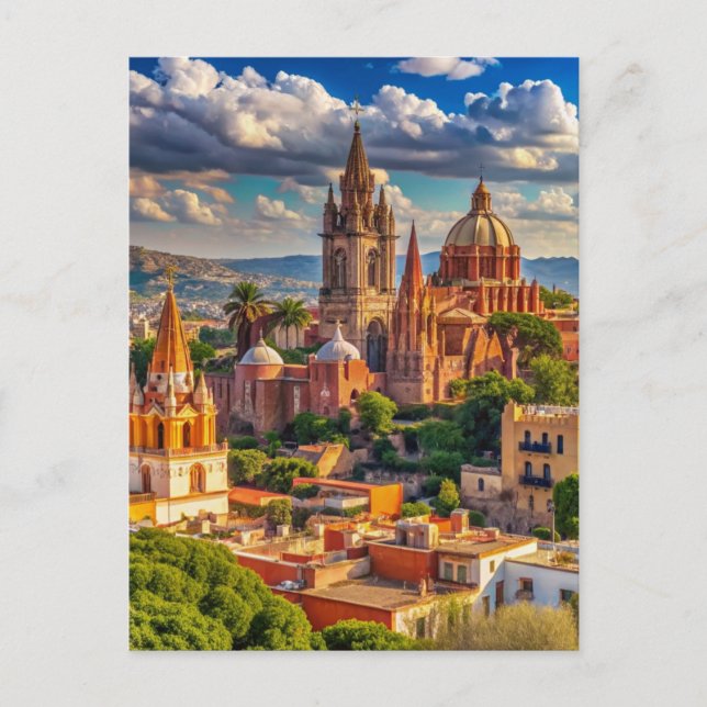 San Miguel de Allende Mexico City Postkarte (Vorderseite)