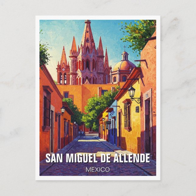 San Miguel de Allende Mexico Travel Postkarte (Vorderseite)