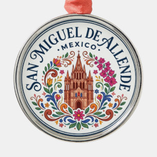 San Miguel de Allende Mexiko Ornament Aus Metall