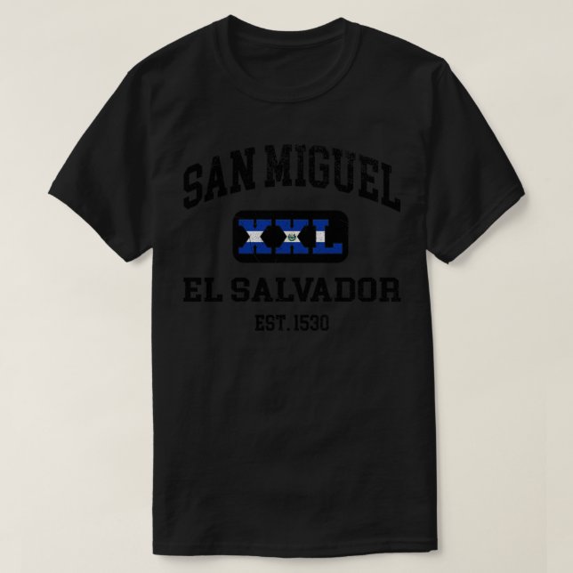 San Miguel El Salvador XXL Athletic Design T-Shirt (Design vorne)