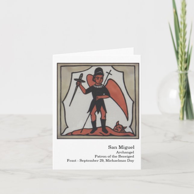 San Miguel Santo Karte (Vorderseite)