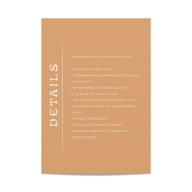 San Miguel Wedding Enclosure Card Begleitkarte (Von Creator hochgeladen)