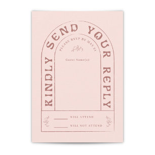 San Miguel Wedding RSVP Card mit QR Code