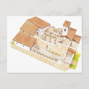 San Millan de la Cogolla. Suso Kloster. La Postkarte