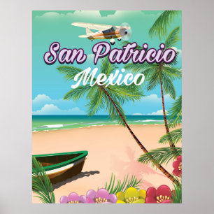 San Patricio Mexico Reiseplakat Poster
