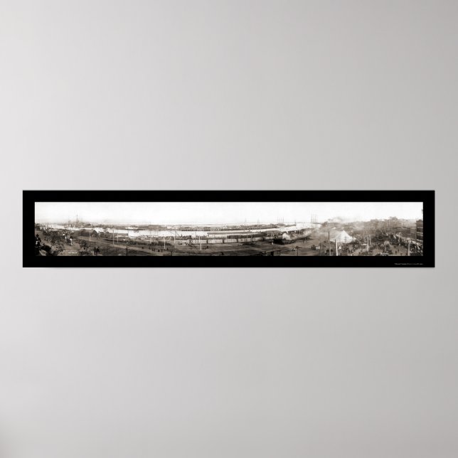 San Pedro, CA Foto 1908 Poster (Vorne)