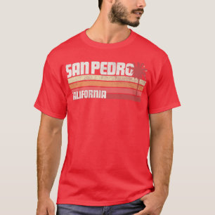 San Pedro California CA Vintag 70er 80er Gift Beac T-Shirt