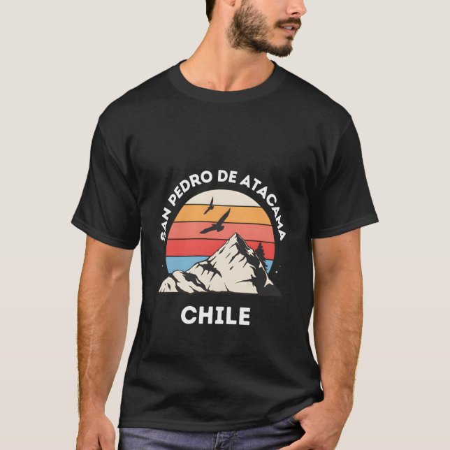 San Pedro de Atacama Chile Gipfel des chilenischen T-Shirt (Vorderseite)