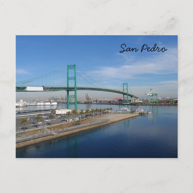 San Pedro, Kalifornien Postkarte (Vorderseite)