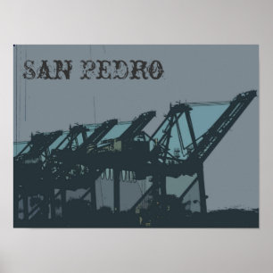 San Pedro streckt Plakat