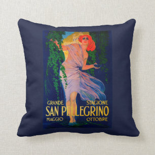 San Pellegrino Vintages PosterEurope Kissen