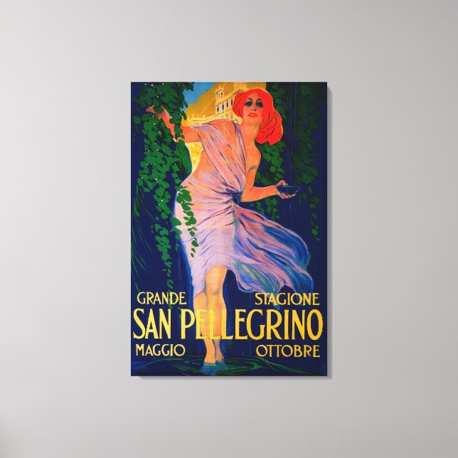 San Pellegrino Vintages PosterEurope Leinwanddruck (Vorderseite)