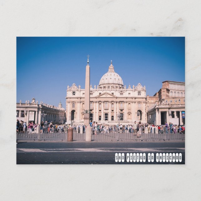 San Pietro Kirche Santa Maria delle Grazie Postkarte (Vorderseite)
