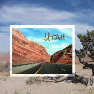 San Rafael Swell, Red Limestone Cliff Utah Postkarte