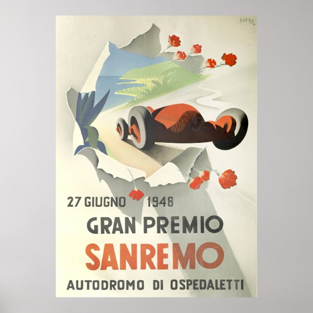 San Remo Grand Prix Poster (Vorne)