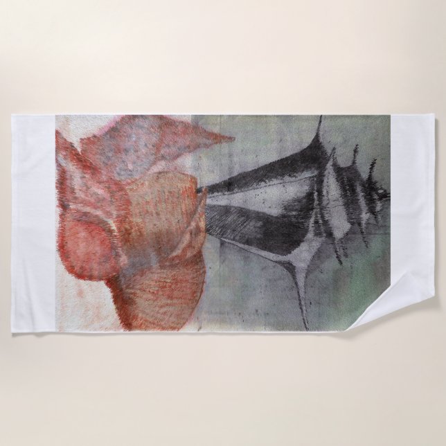 San Salvador, Bahamas, Coquillages : Serviette de  (Devant)