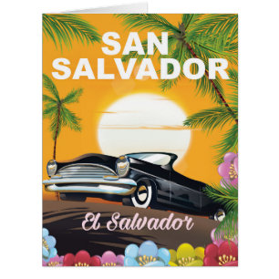 San Salvador, El Salvador Retro-Reiseplakat.