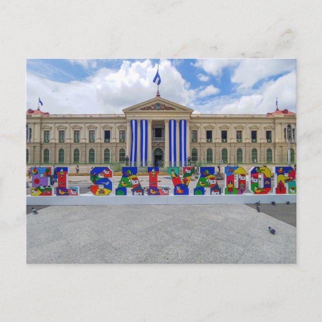 San Salvador, Palacio Nacional Postkarte (Vorderseite)