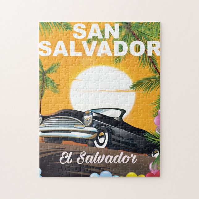 San Salvador Vintage Reiseplakat (Vertikal)