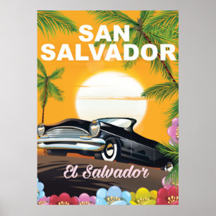 San Salvador Vintage-Reiseposter Poster
