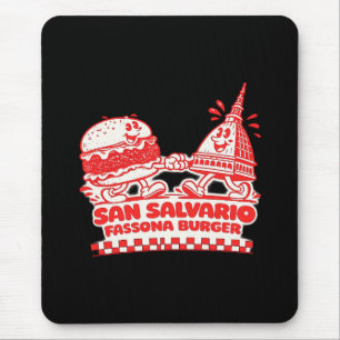 San Salvario Fassona Burger - Retro 30er Jahre Car Mousepad
