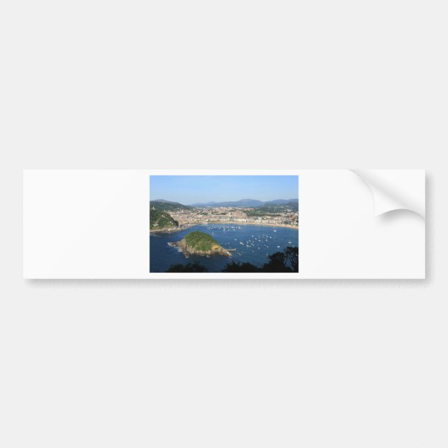 San Sebastian Baskenland Spanien landschaftliche S Autoaufkleber (Vorne)