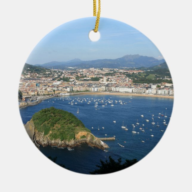 San Sebastian Baskenland Spanien landschaftliche S Keramikornament (Vorne)