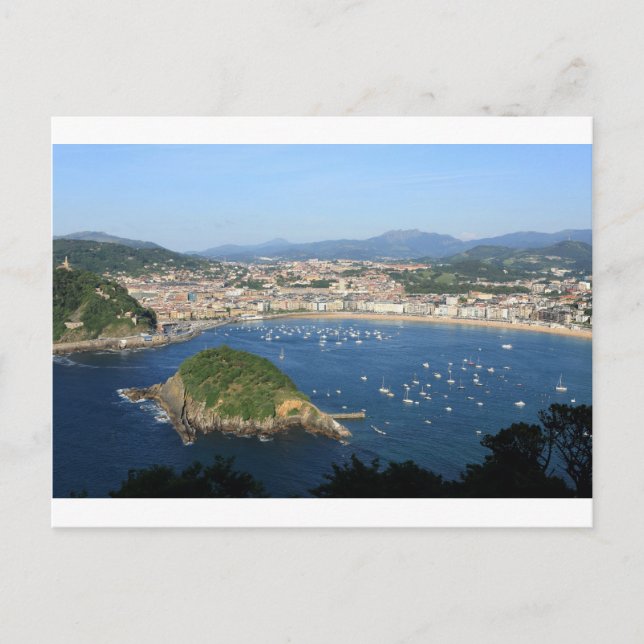 San Sebastian Baskenland Spanien landschaftliche S Postkarte (Vorderseite)