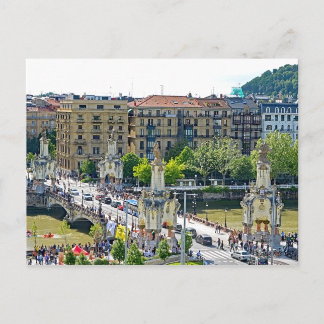 San Sebastian - Donostia. María Cristina Bridge. Postkarte (Vorderseite)