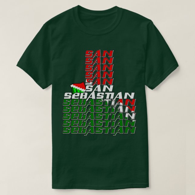 San Sebastian Kaskade Text 3 T-Shirt (Design vorne)