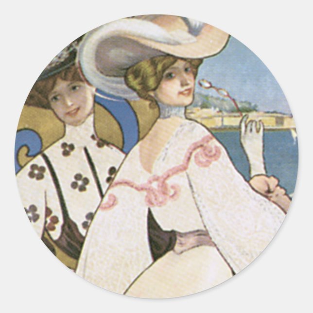 San Sebastian Runder Aufkleber (Vorderseite)