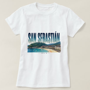 San Sebastian Spanien Baskischer Küstenurlaub T-Shirt