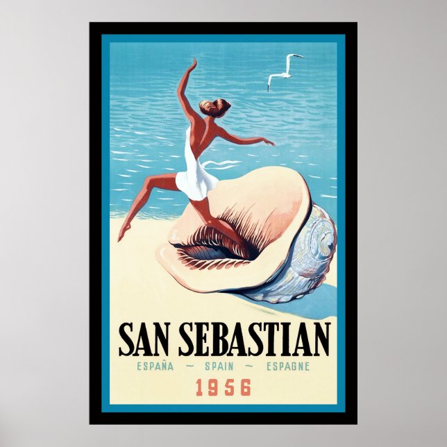 San Sebastian Spanien Poster (Vorne)