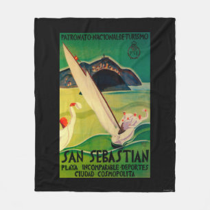 San Sebastián Vintages PosterEurope Fleecedecke