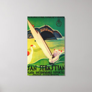 San Sebastián Vintages PosterEurope Leinwanddruck