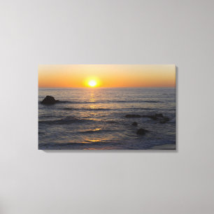 San Simeon Sunset 3 Leinwanddruck