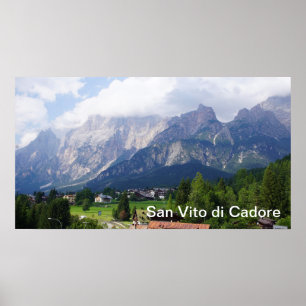San Vito di Cadore Italien Plakat