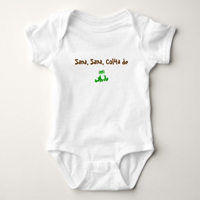 Sana, Sana, Colita de Rana Baby Strampler (Vorderseite)