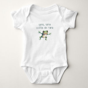 Sana Sana Colita De Rana Funny Spanische Phrase Baby Strampler